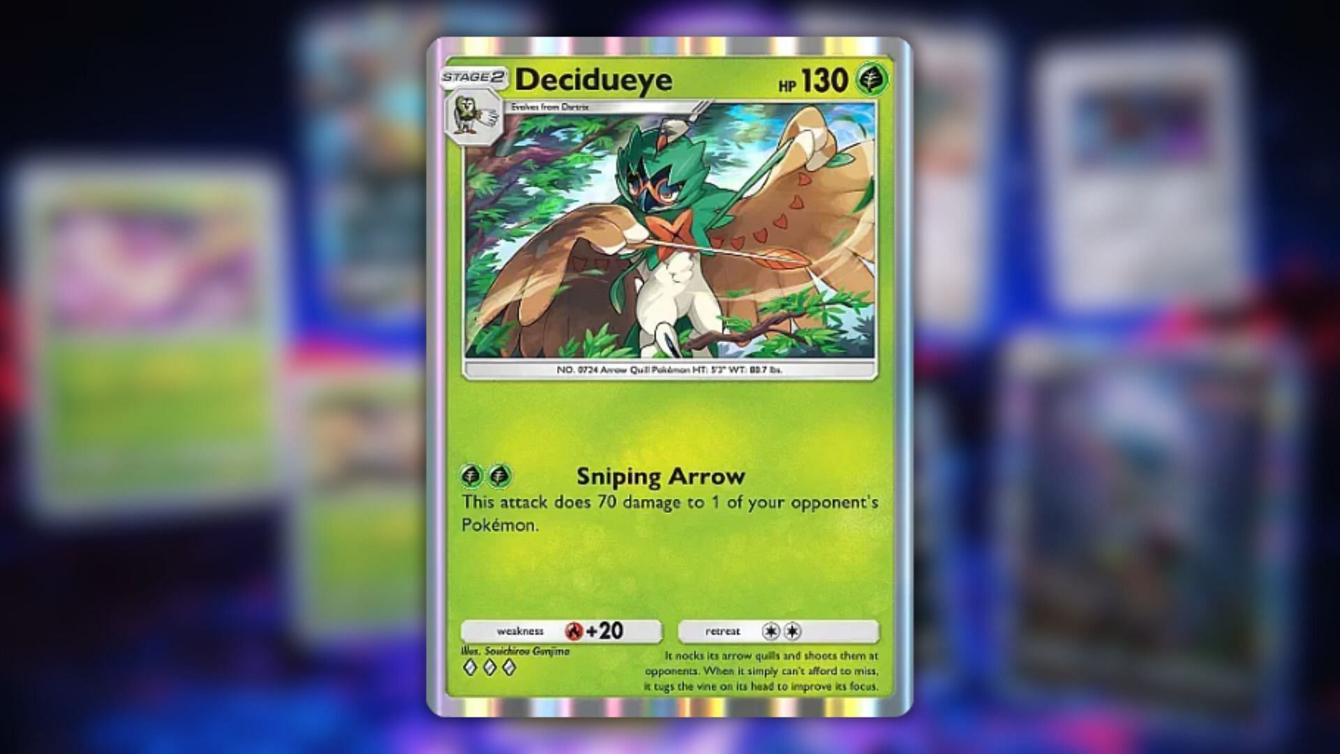 Decidueye as seen in the game (Image via The Pokemon Company)